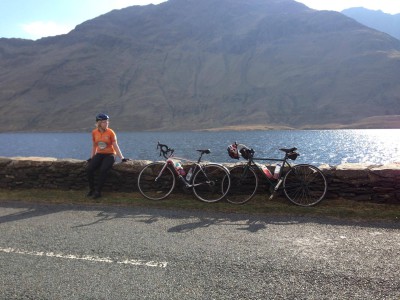 A training spin a couple of weeks ago with Anne-Marie (picture taken at Doolough, Co. Mayo)